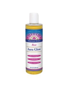 Aura Glow Rose Body Oil 8oz All Skin Types Cruelty Free Heritage Store