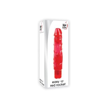 Adam & Eve Easy O Red Rocket G Spot Vibrator Lifelike Flexible box