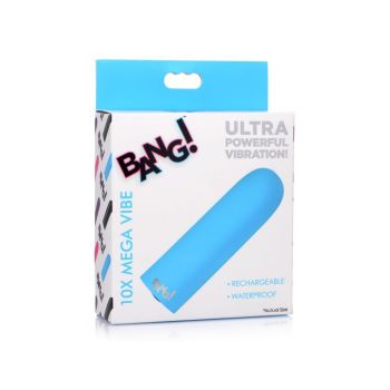 Bang! Blue 10X Mega Vibe Silicone box