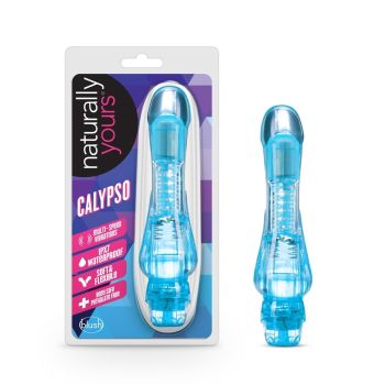 Blush Naturally Yours Calypso Blue Flexible Waterproof Vibrator box