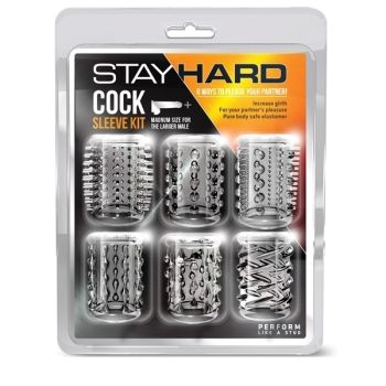 Stay Hard Cock Sleeve Kit Clear