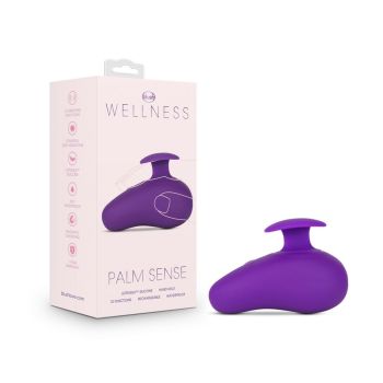 Blush Wellness Palm Sense Vibrator Purple Waterproof Rechargeable box