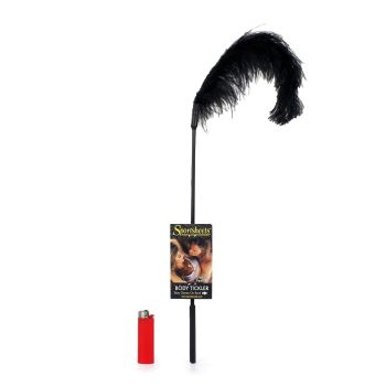 Body Ostrich Tickler Black Sexy 