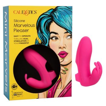 CalExotics Mini Marvels Silicone Marvelous Pleaser Rabbit Vibrator box