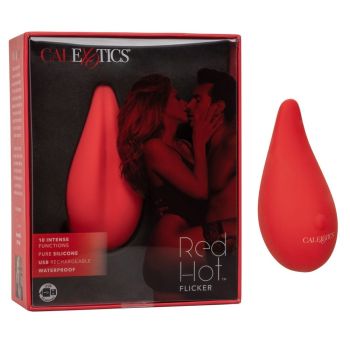 CalExotics Red Hot Flicker Silicone Rechargeable Vibrator box