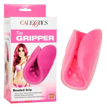 CalExotics The Gripper Beaded Grip Open Sleeve Masturbator box