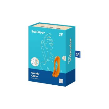 Candy Cane Unisex Rechargeable Waterproof Ergonomic Vibrator Orange box