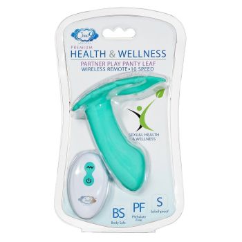 Cloud 9 Health & Wellness Panty Leaf Vibrator Remote Control Teal box
