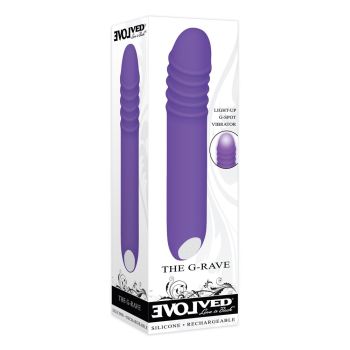Evolved The G Rave Silicone Rechargeable Waterproof Vibrator box