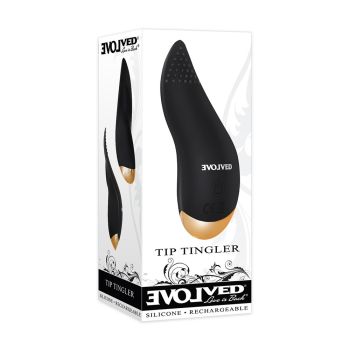 Evolved Tip Tingler Tongue Shaped Rechargeable Silicone Vibrator box