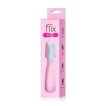 Ffix Wand Vibrator Pink Waterproof Battery Operated Femme Funn box