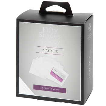 Fifty Shades Of Grey Play Nice Adults Date Night Ideas Card Game box