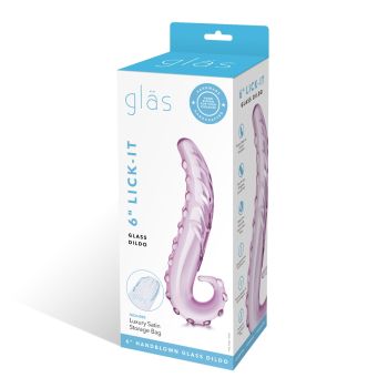 Glas lick it pink box