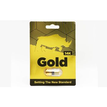 Gold 14K Rhino Male Sexual Enhancement Gold Pill