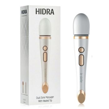Hidra Dual Motor Body Massager Wand Charcoal White Gold