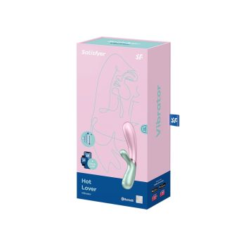 Hot Lover Silicone Warming Vibrator Green Satisfyer box
