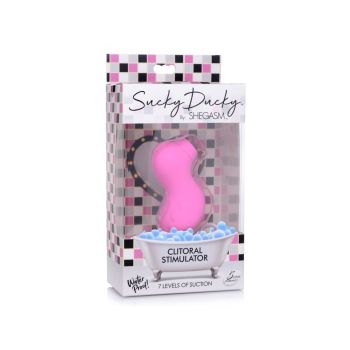 Inmi Shegasm Sucky Ducky Clitoral Stimulator Pink Waterproof Vibrator box