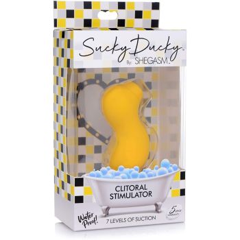 Inmi Shegasm Sucky Ducky Clitoral Stimulator Yellow Vibrator box