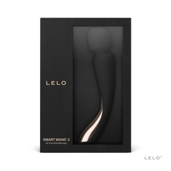 Lelo Smart Wand 2 Medium Black Silicone Vibrator box