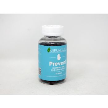 Miracle Prevent Elderberry With Zinc And Vitamin C 45 Gummies Bottle