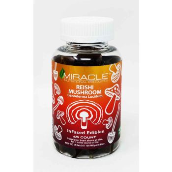 Miracle Reishi Mushroom Dietary Supplement 45 Gummies Jar
