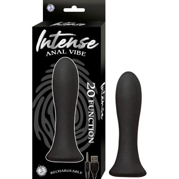 Nasstoys Intense Anal Vibrator Rechargeable Waterproof Silicone Black