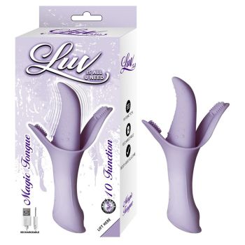 Nasstoys Luv Magic Tongue Lavender Waterproof Rechargeable Vibrator