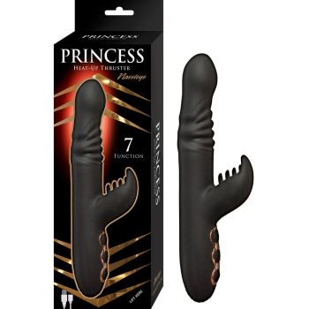 Nasstoys Princess Heat Up Thruster Black Silicone Waterproof Vibrator