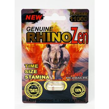 New Genuine Rhino Zen 11000 Platinum Male Enhancement Pill