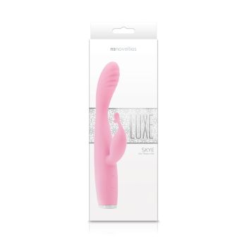 NS Vibrator Luxe Skye Pink Flexible Rechargeable Waterproof Silicone box