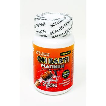 Oh Baby 11000 Platinum Male Enhancement Red 6 Count Bottle Pill