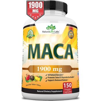 Organic Peruvian Maca Root 1900MG 150 Pure Vegan Pills Gelatinized