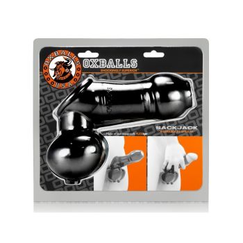 Oxballs Sackjack Wearable Jackoff Sheath Flex Tpr Black box