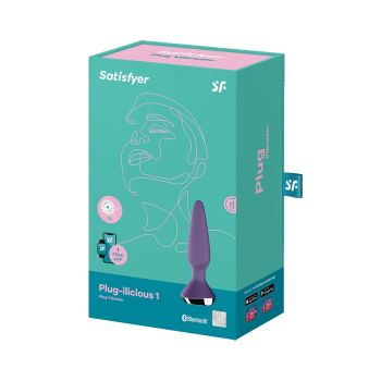 Plug Ilicious 1 Vibrator Waterproof Rechargeable Purple Satisfyer box
