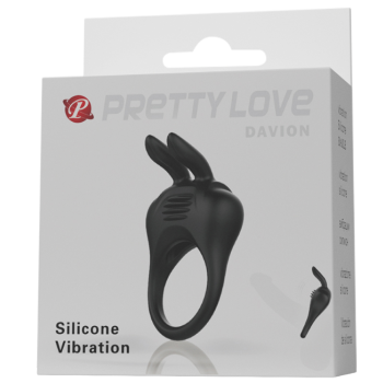 Pretty Love Davion Vibrating Cockring Silicone Flexible box