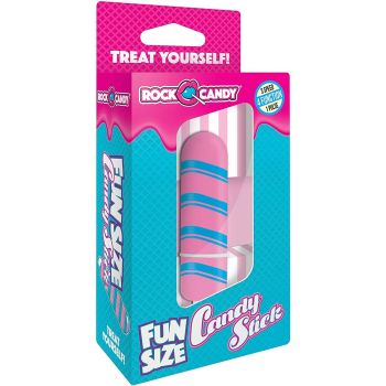 Rock Candy Fun Size Candy Stick Mini Bullet Vibrator Pink box