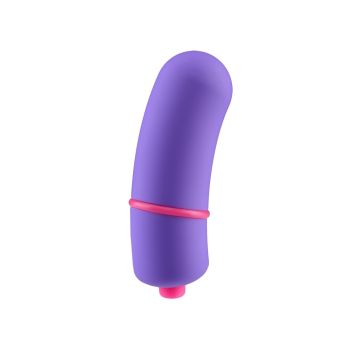 Rock Candy Jellybean Blue Curved Extra Large Bullet Purple Vibrator solo