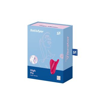Satisfyer High Fly Red Ergonomic Wings Waterproof Silicone Vibrator box