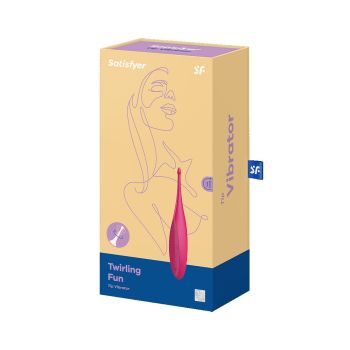 Satisfyer Twirling Fun Magenta Rechargeable Waterproof Vibrator box