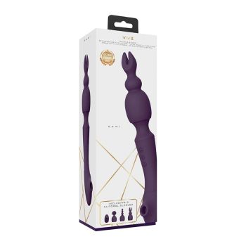 Shots Toys Nami Massage Wand Silicone Vibrator Purple box