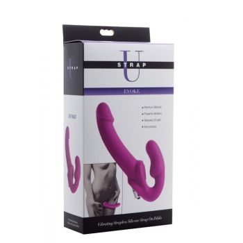 Strap U Evoke Vibrating Strapless Silicone Strap On Dildo box