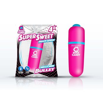 Super Sweet Bullet Vibrator Pink Rock Candy Water Resistant