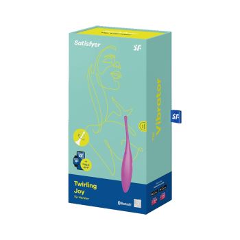 Twirling Joy Purple Rechargeable Waterproof Vibrator Satisfyer box