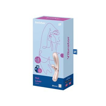 Vibrator Hot Lover Silicone Warming Green Satisfyer box