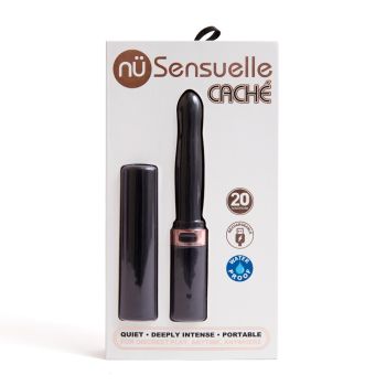 Vibrator Sensuelle Cache 20 Function Covered Black Rechargeable box