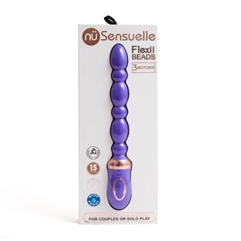 Sensuelle Flexii Beads Electric Rechargeable Waterproof Vibrator Blue box