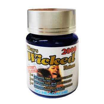 Wicked Platinum 2000mg Sexual Enhancement Capsules
