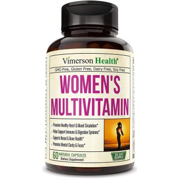 Womens Multivitamin with Zinc Biotin Calcium Vegetarian 60 Pills