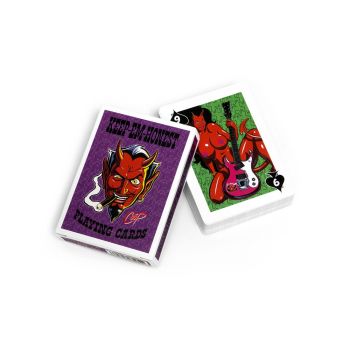 Wood Rocket Coops Keep Em Honest Adults Playing Cards box