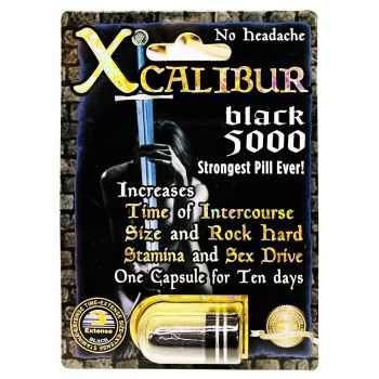 Xcalibur Black 5000 Male Sexual Performance Enhancement Pill